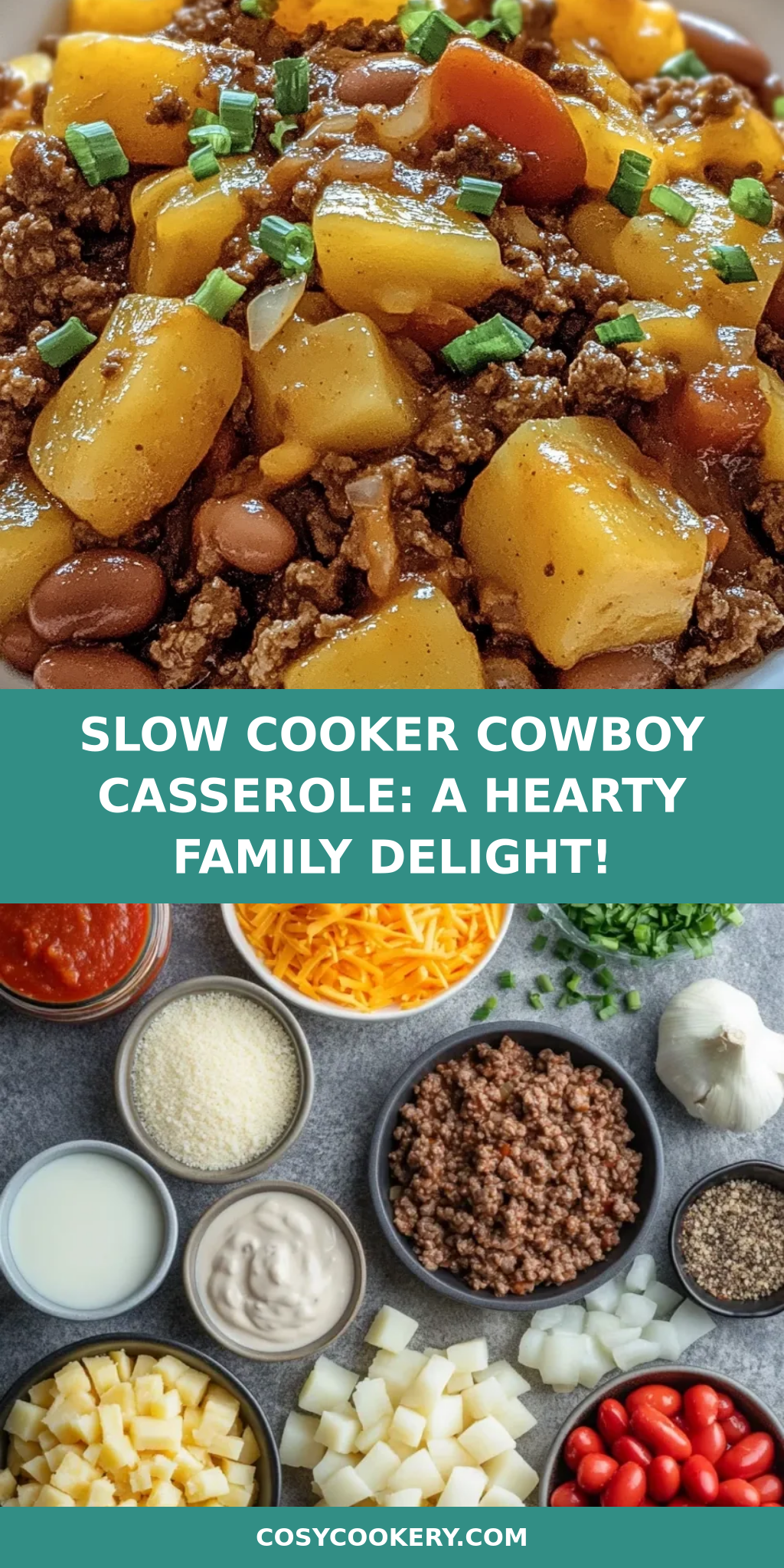 Slow Cooker Cowboy Casserole: A Hearty Family Delight!
