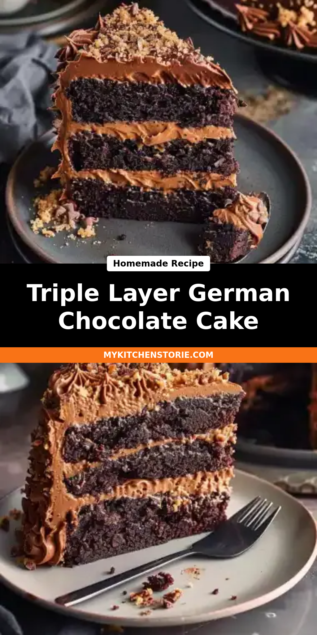 Triple Layer German Chocolate Cake
