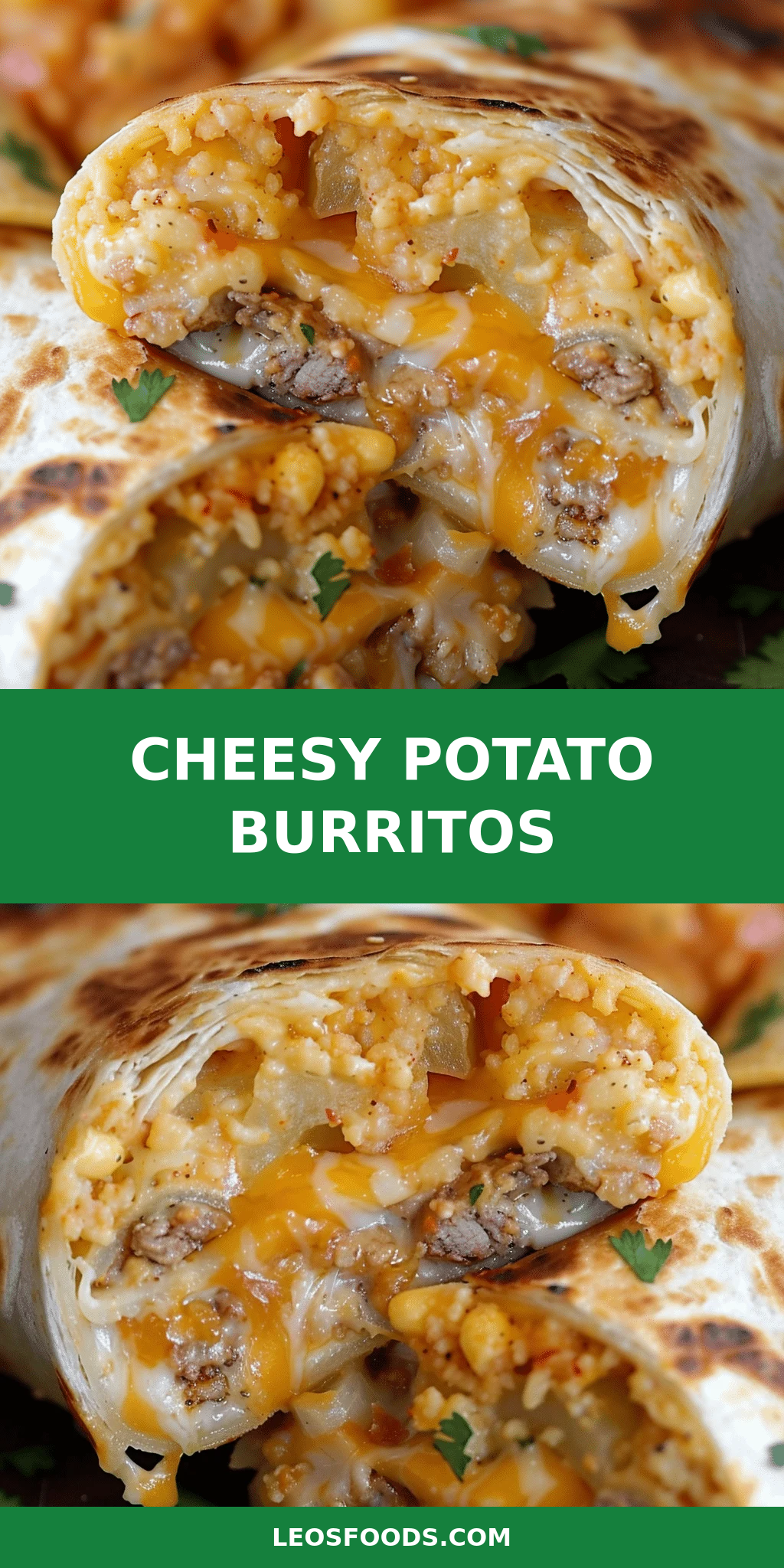 Cheesy Potato Burritos