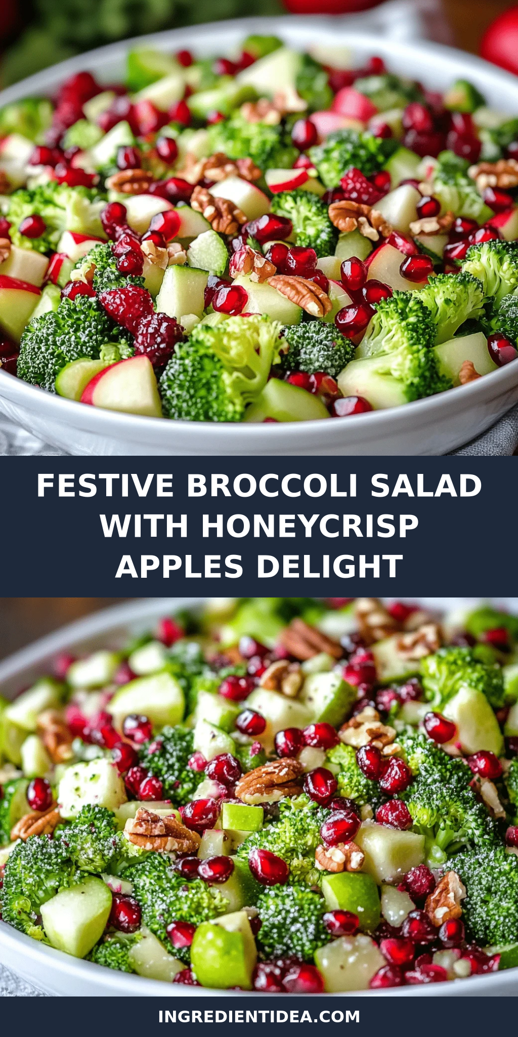 Festive Broccoli Salad with Honeycrisp Apples Delight