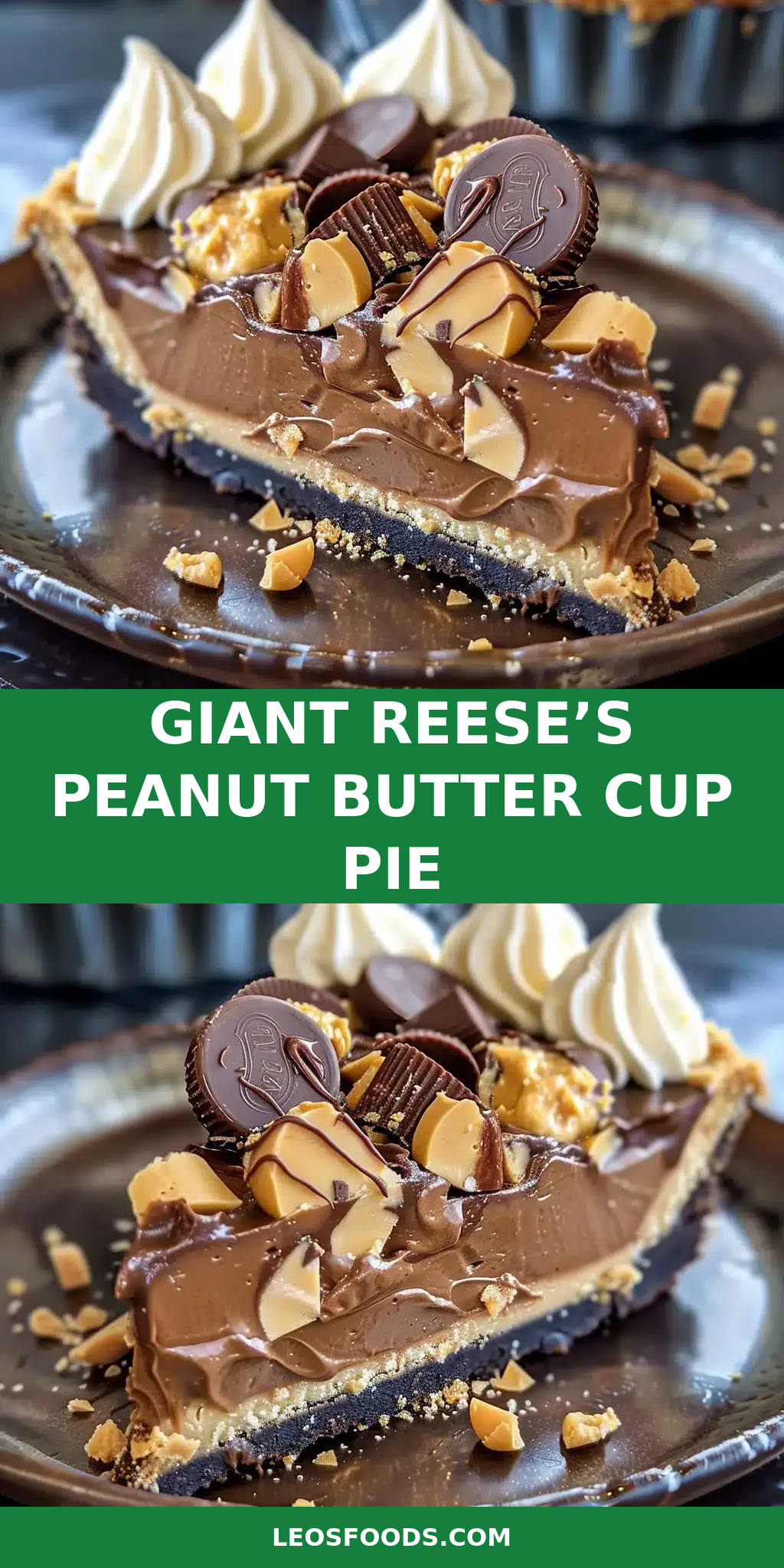Giant Reese’s Peanut Butter Cup Pie