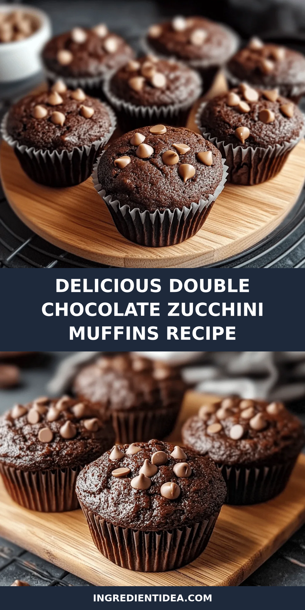 Delicious Double Chocolate Zucchini Muffins Recipe