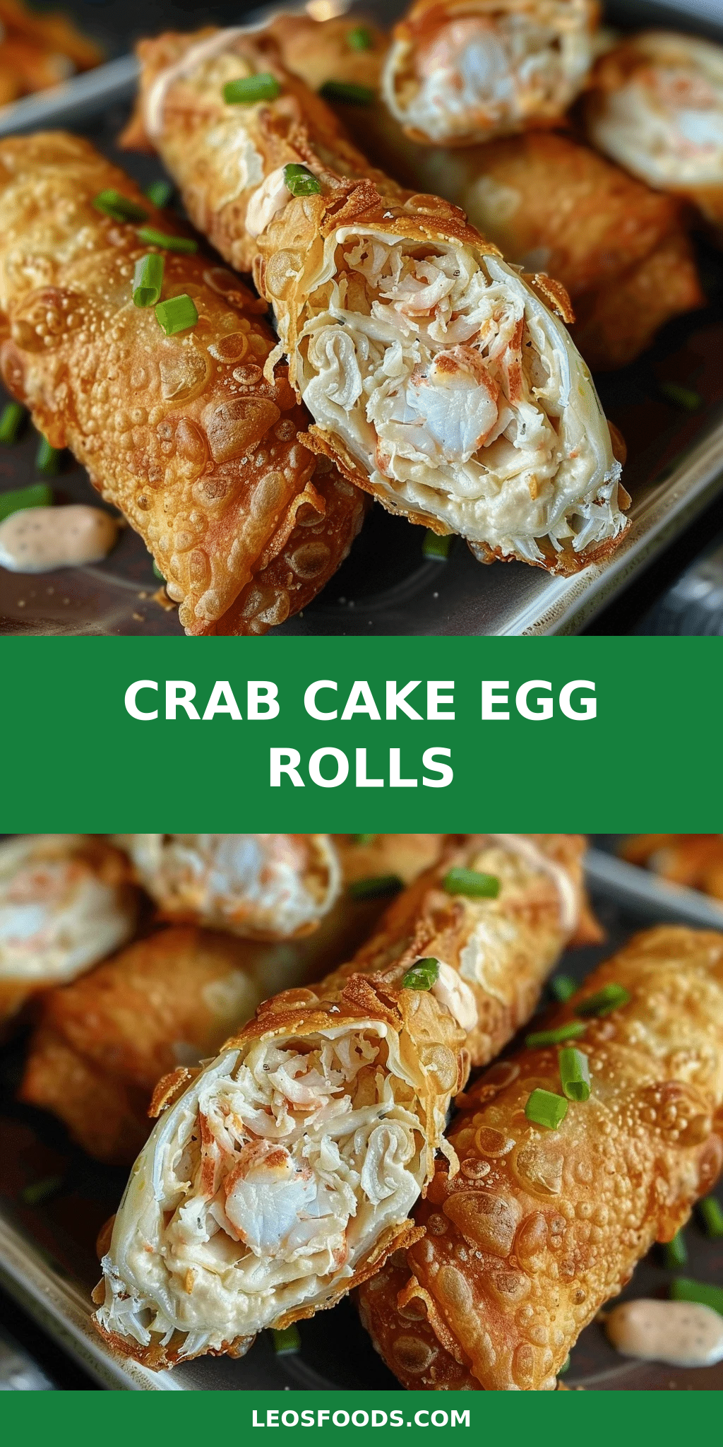 Crab Cake Egg Rolls