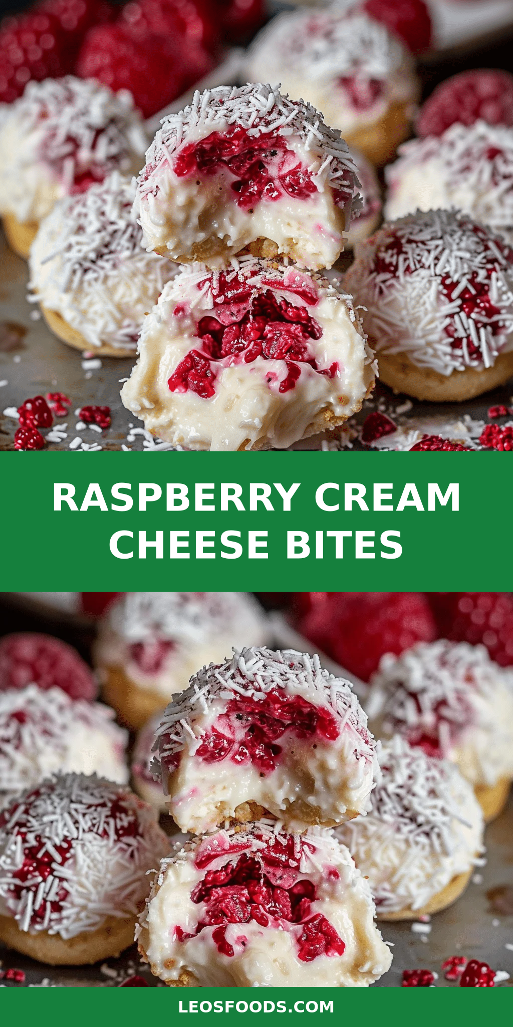 Raspberry Cream Cheese Bites