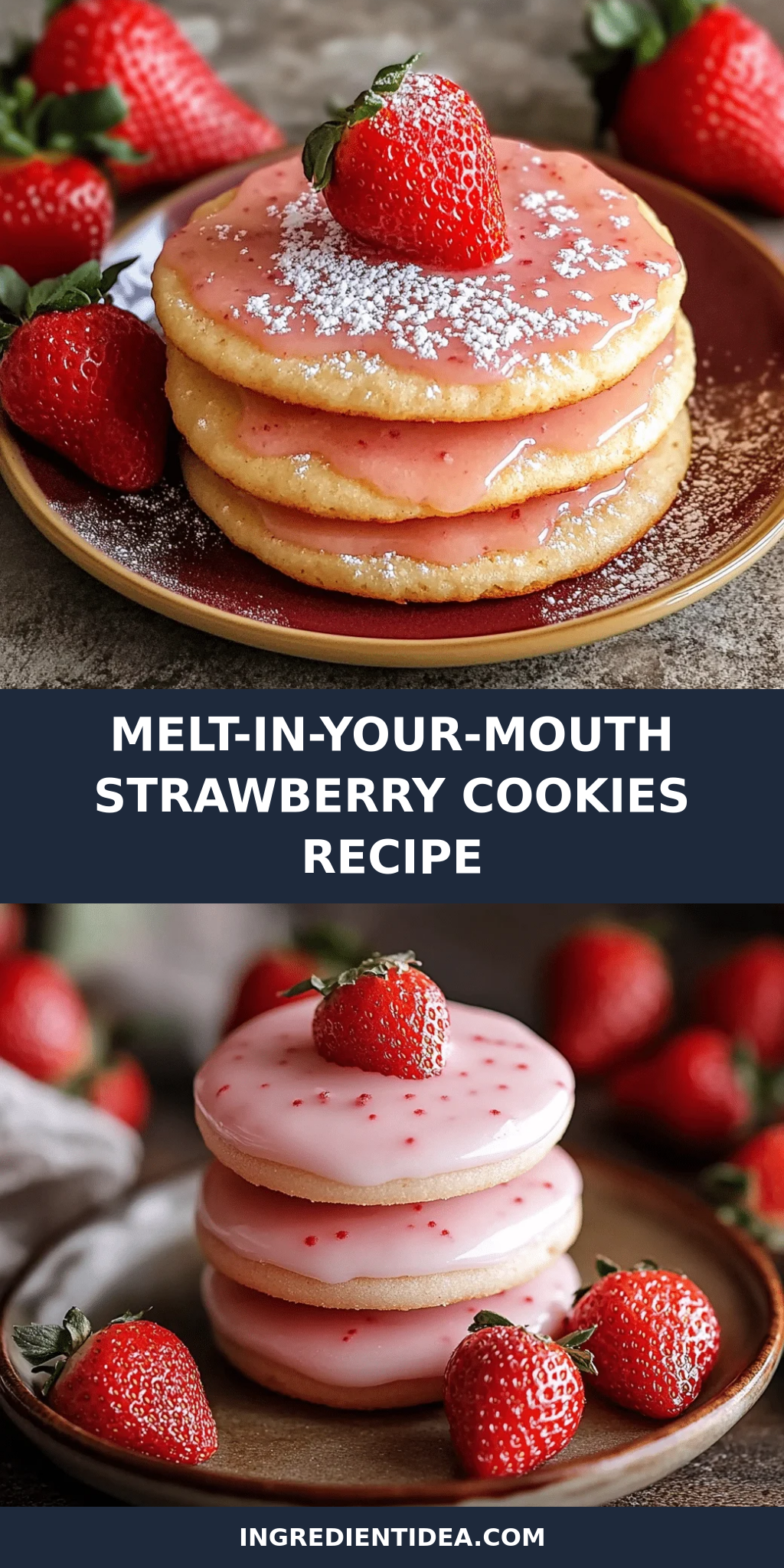 Melt-in-Your-Mouth Strawberry Cookies Recipe