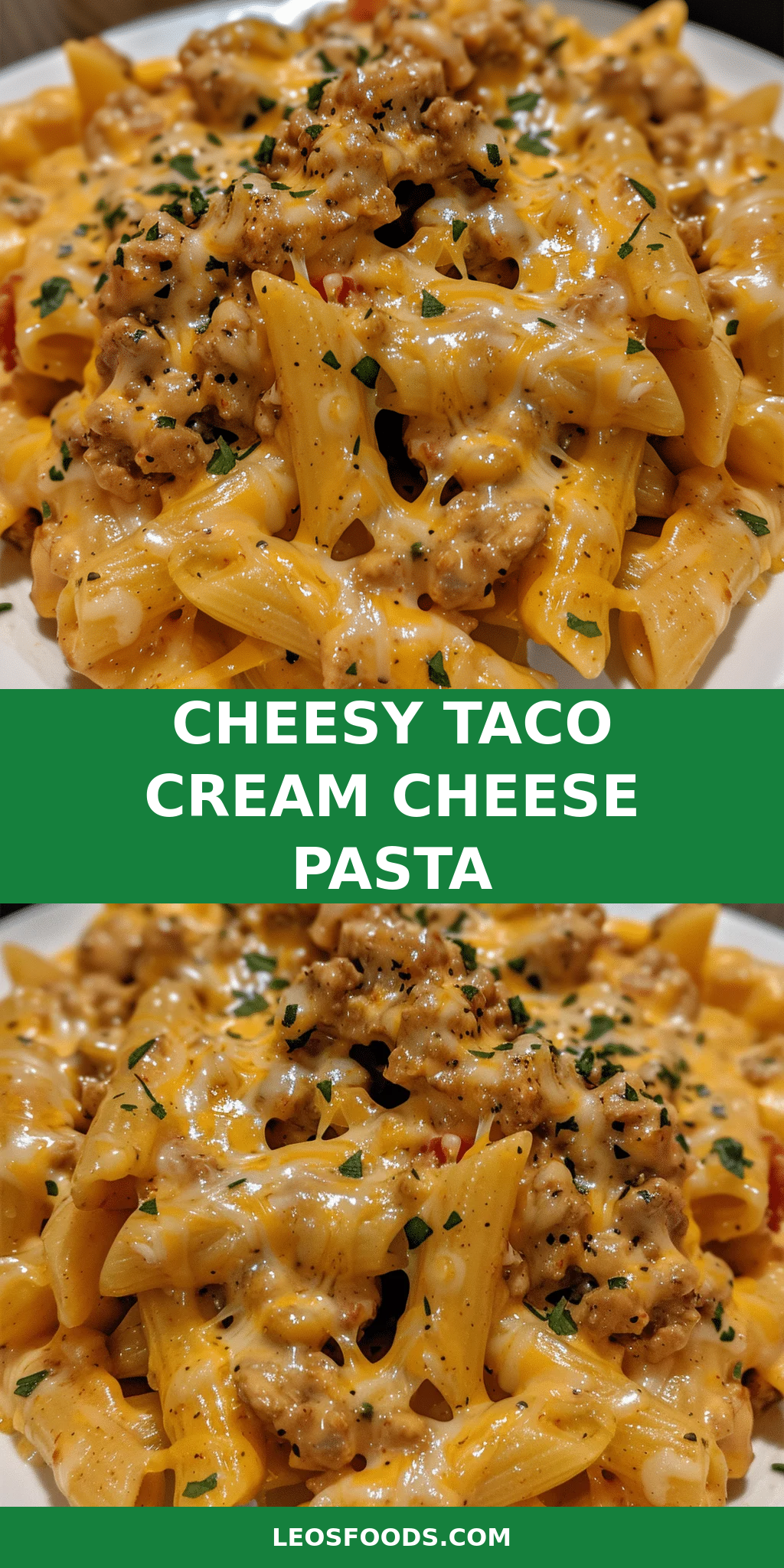 CHEESY TACO CREAM CHEESE PASTA