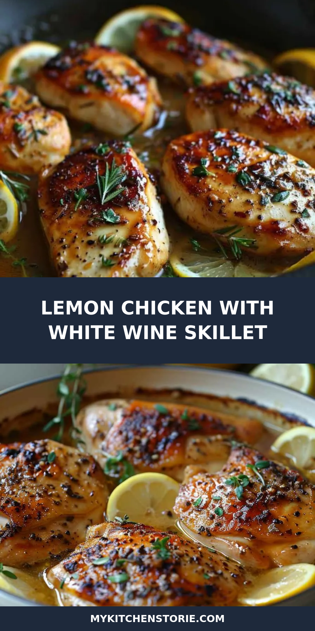 Lemon Chicken with White Wine Skillet