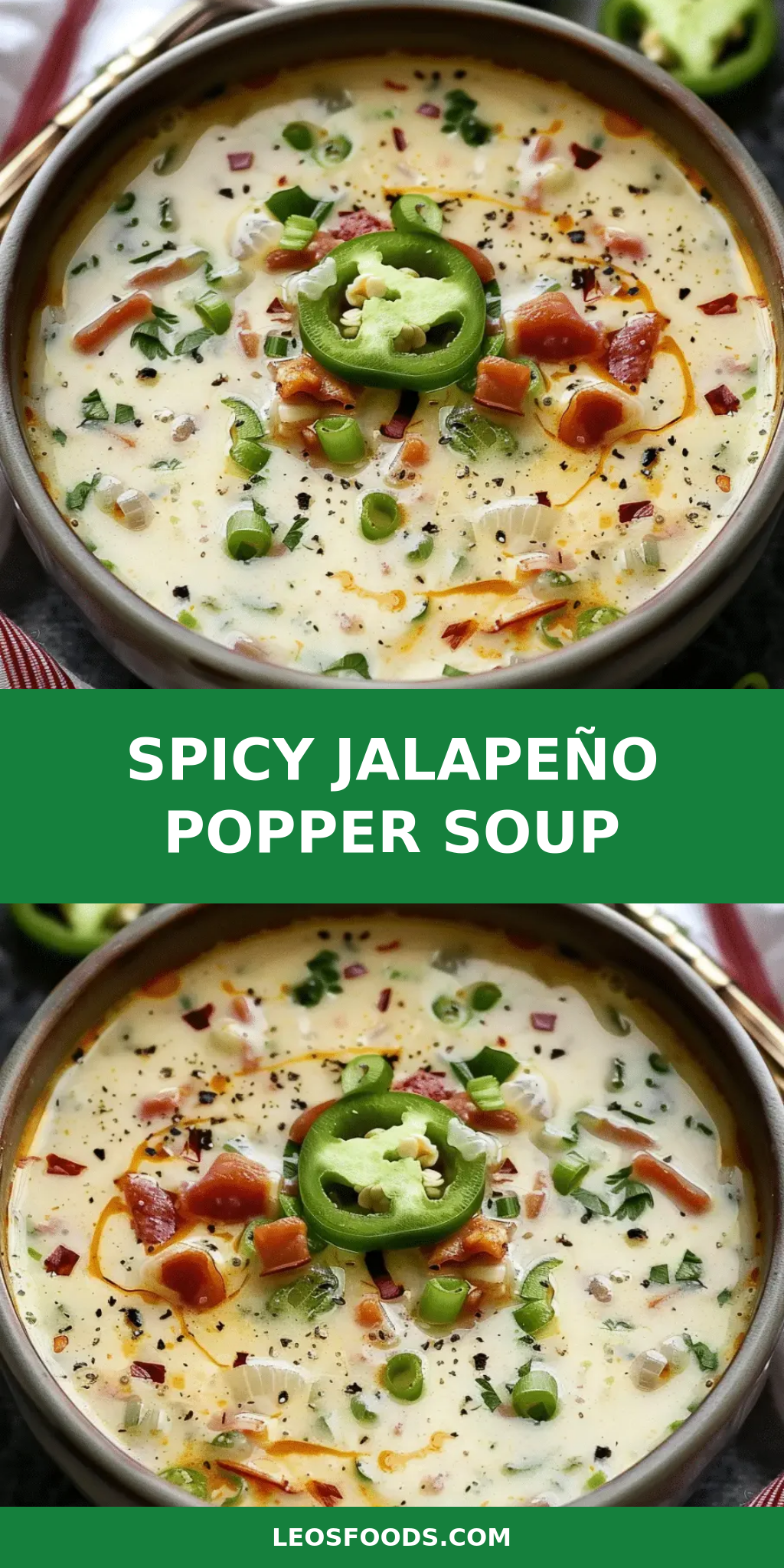 Spicy Jalapeño Popper Soup