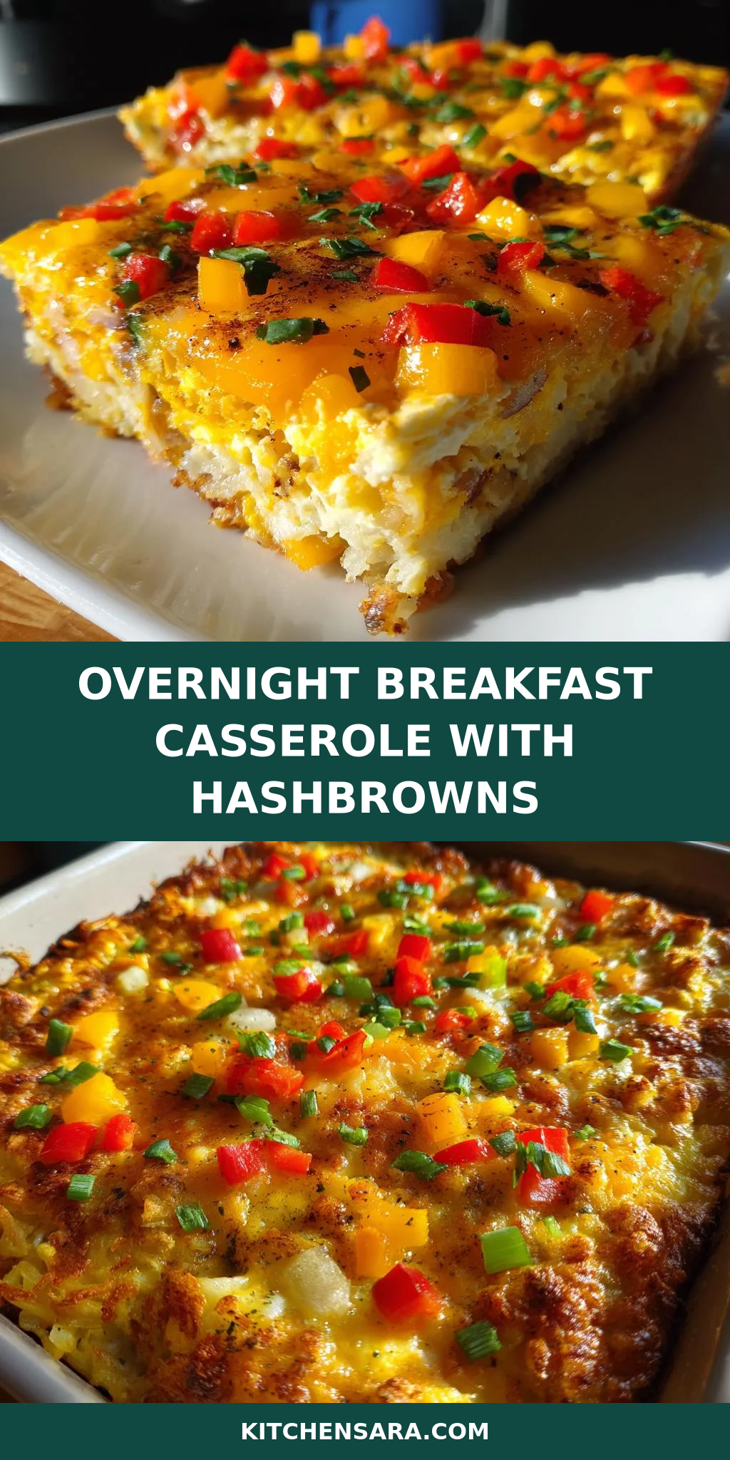 Overnight Breakfast Casserole With Hashbrowns