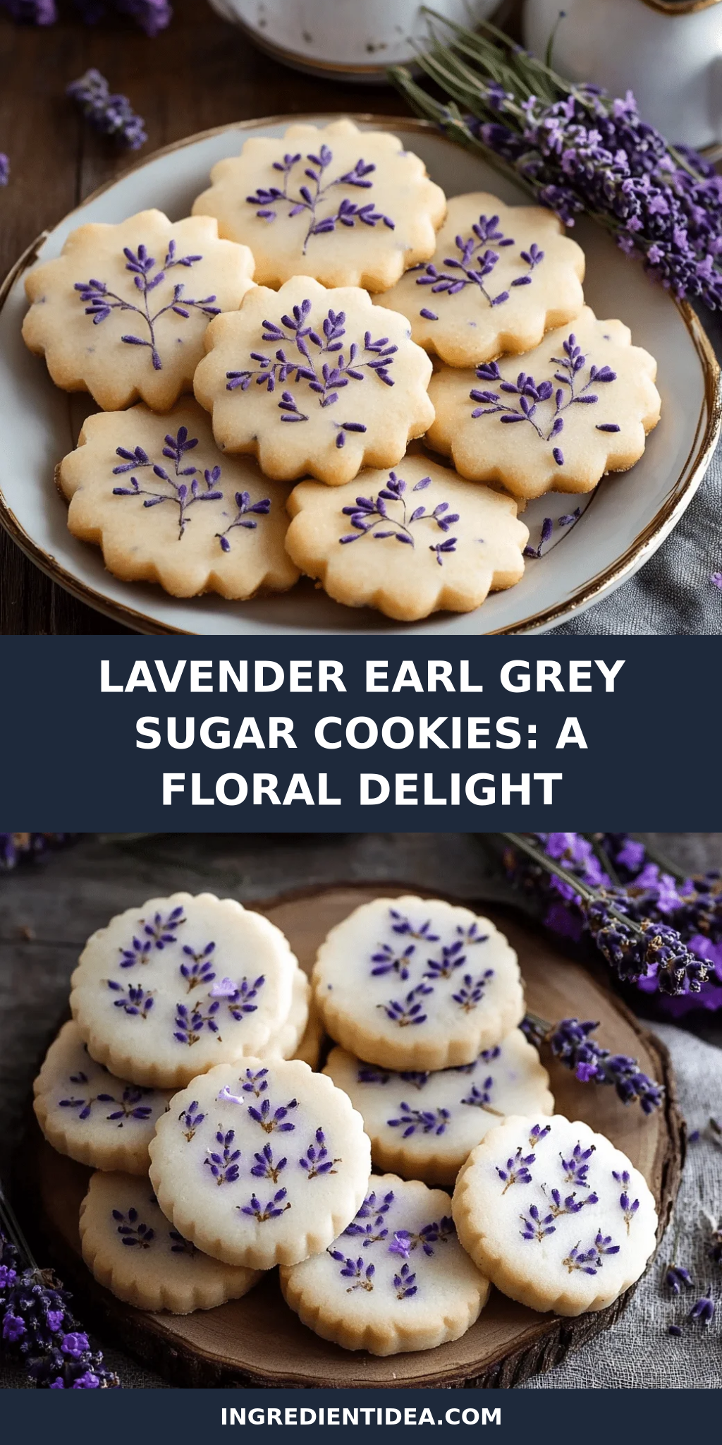 Lavender Earl Grey Sugar Cookies: A Floral Delight