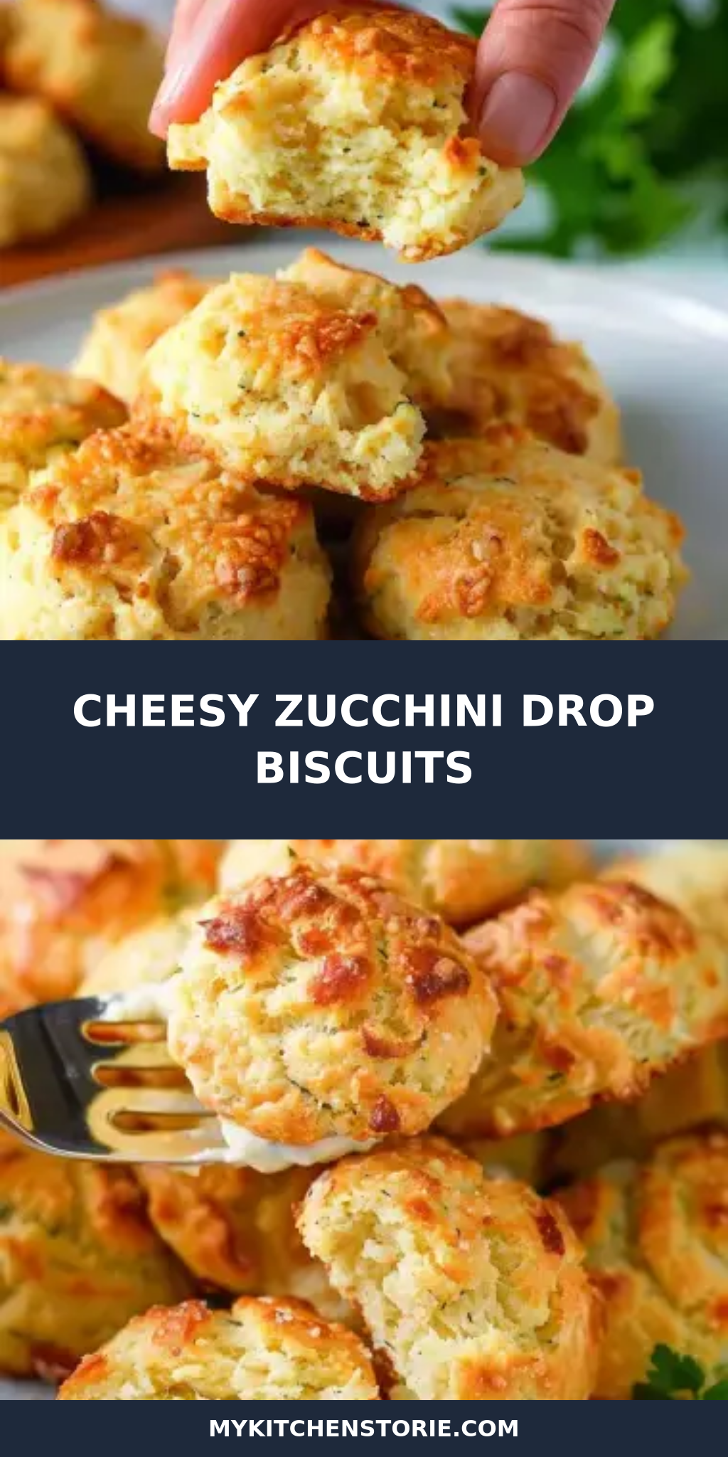 Cheesy Zucchini Drop Biscuits