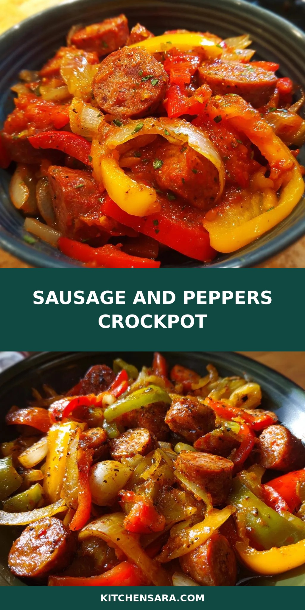 Sausage And Peppers Crockpot