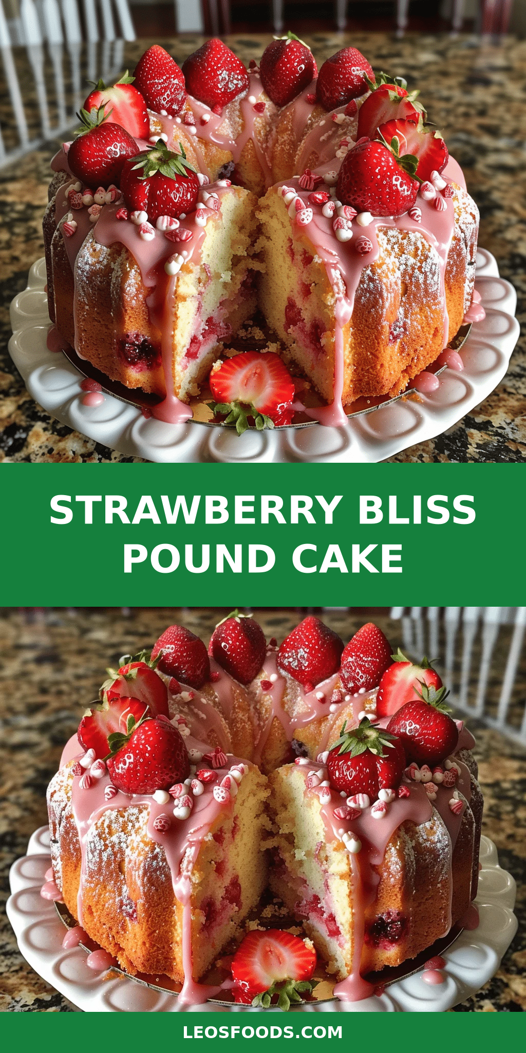 Strawberry Bliss Pound Cake
