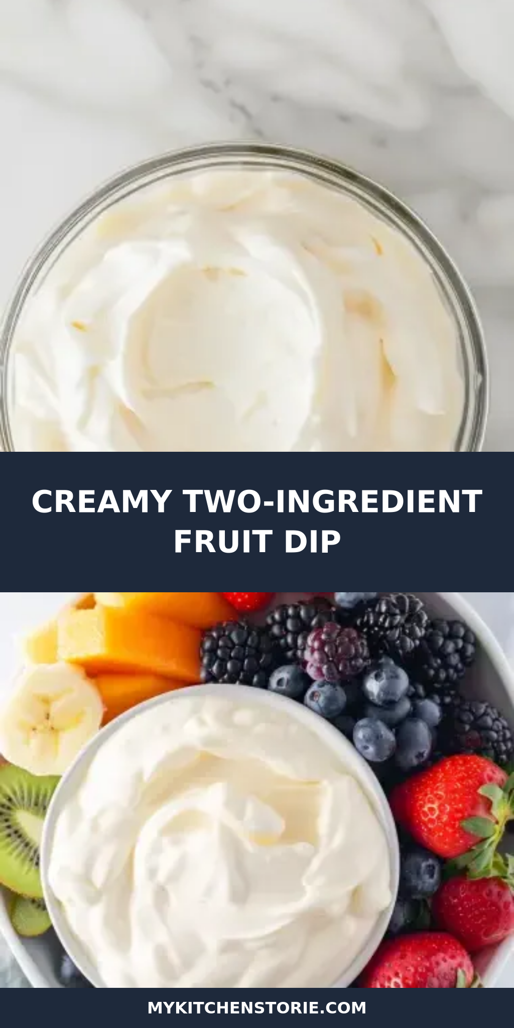 Creamy Two-Ingredient Fruit Dip