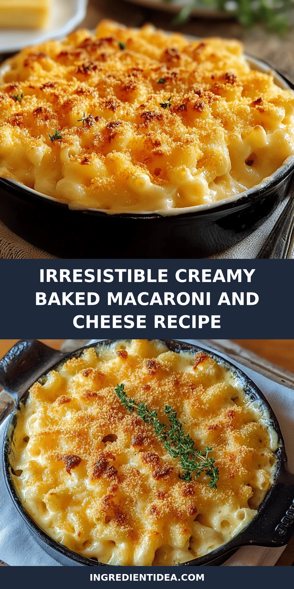 Irresistible Creamy Baked Macaroni and Cheese Recipe