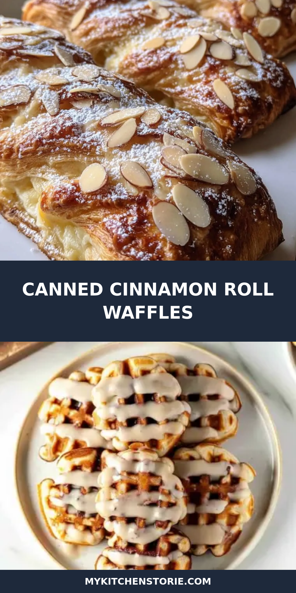 Canned Cinnamon Roll Waffles