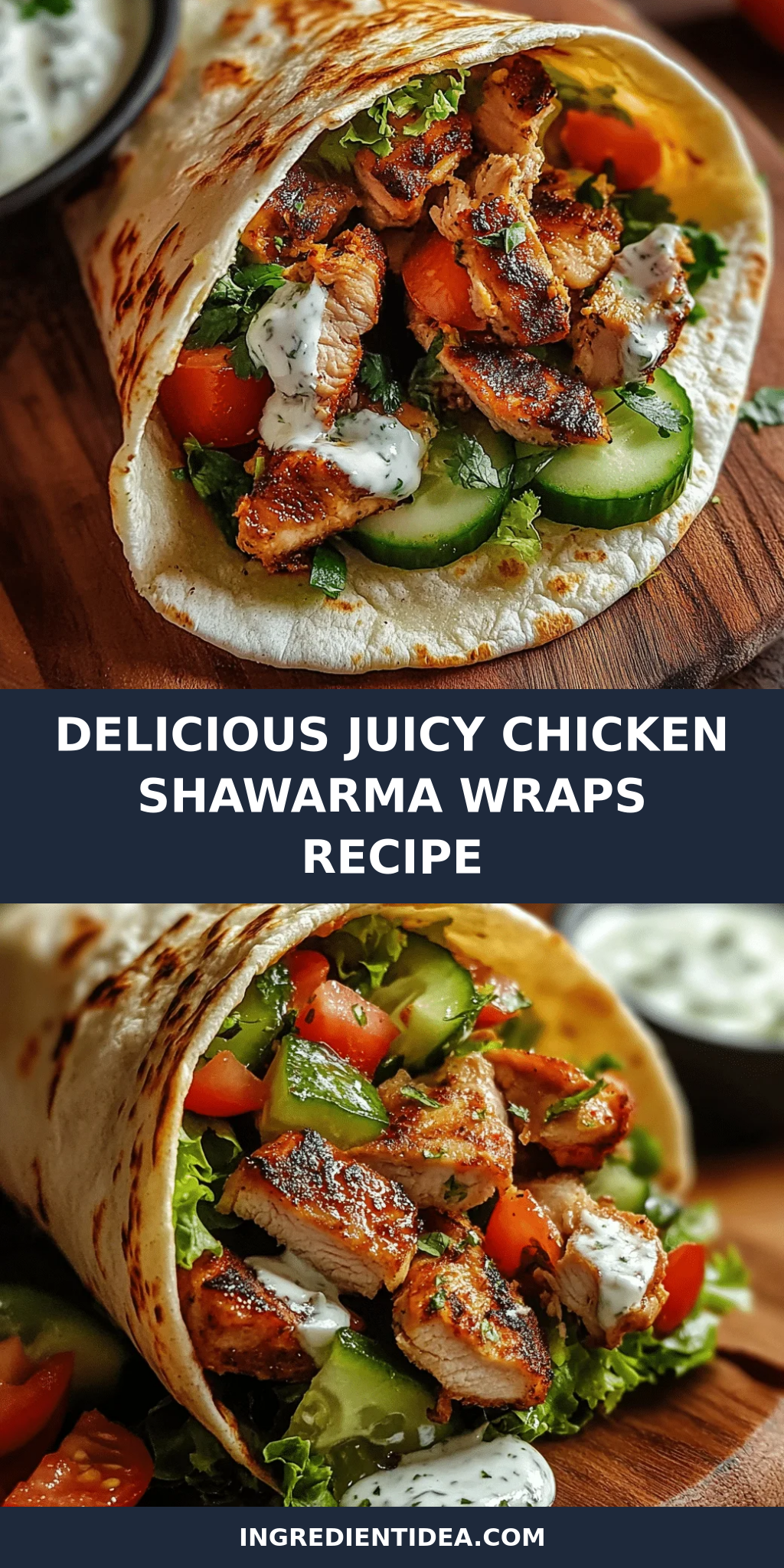 Delicious Juicy Chicken Shawarma Wraps Recipe