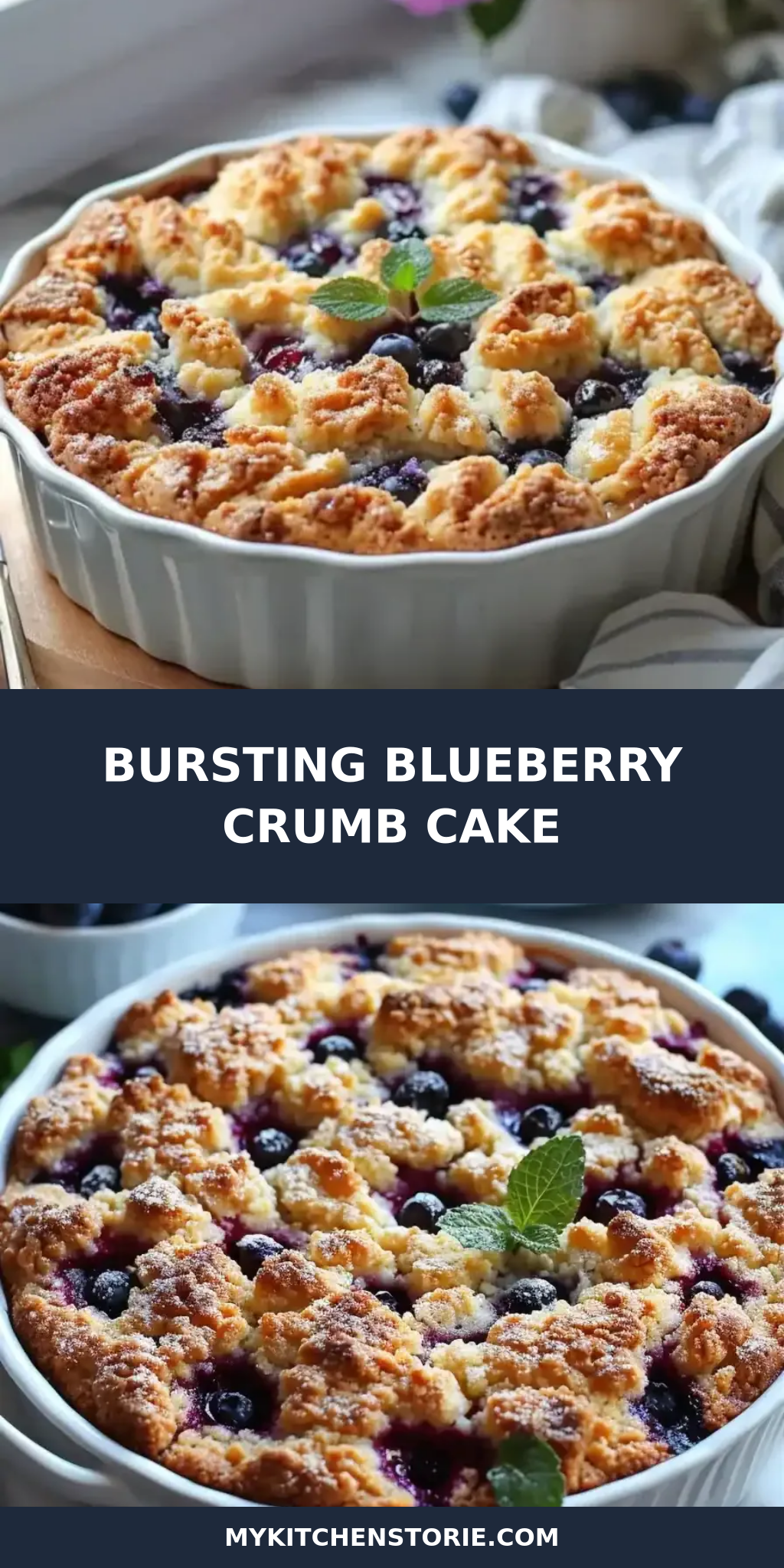 Bursting Blueberry Crumb Cake