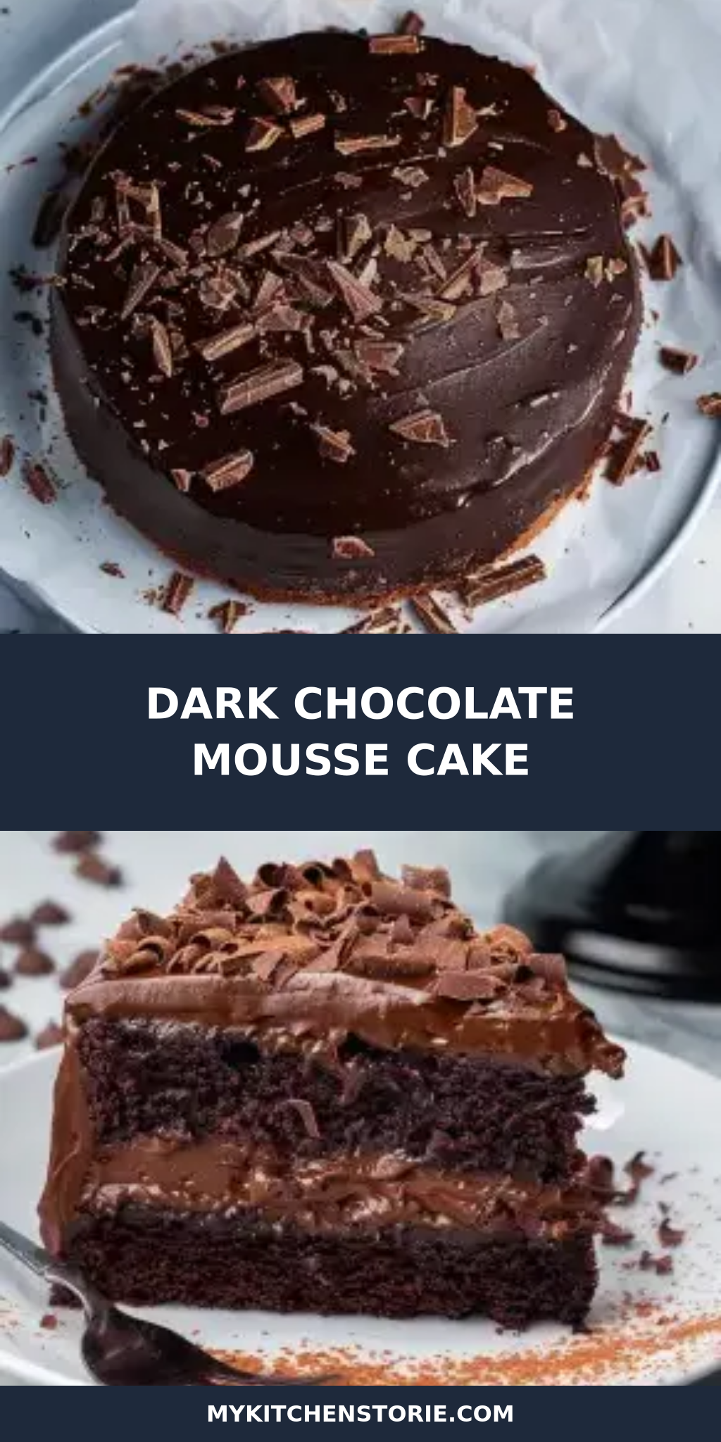 Dark Chocolate Mousse Cake