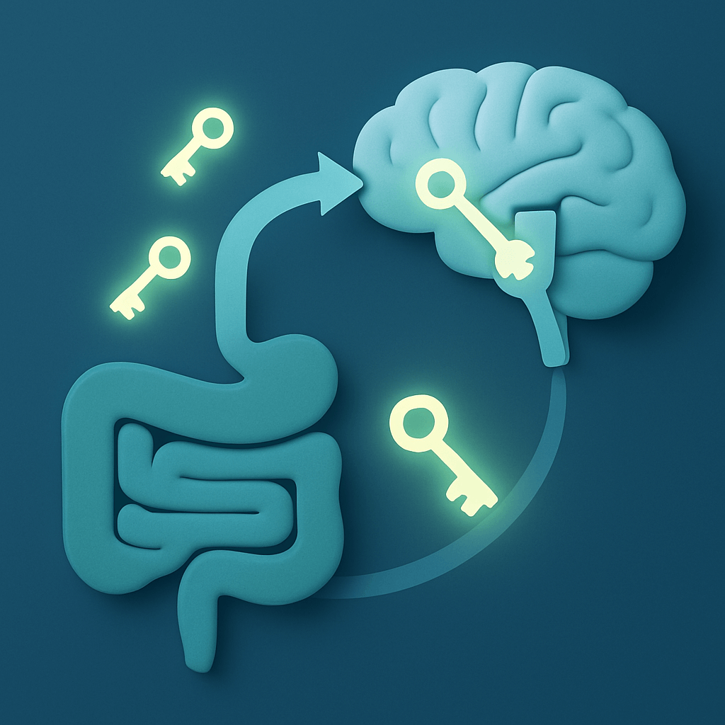A scientific diagram illustrating how GLP-1 medications work by mimicking gut hormones to signal fullness to the brain and regulate appetite. A scientific diagram illustrating how GLP-1 medications work by mimicking gut hormones to signal fullness to the brain and regulate appetite.