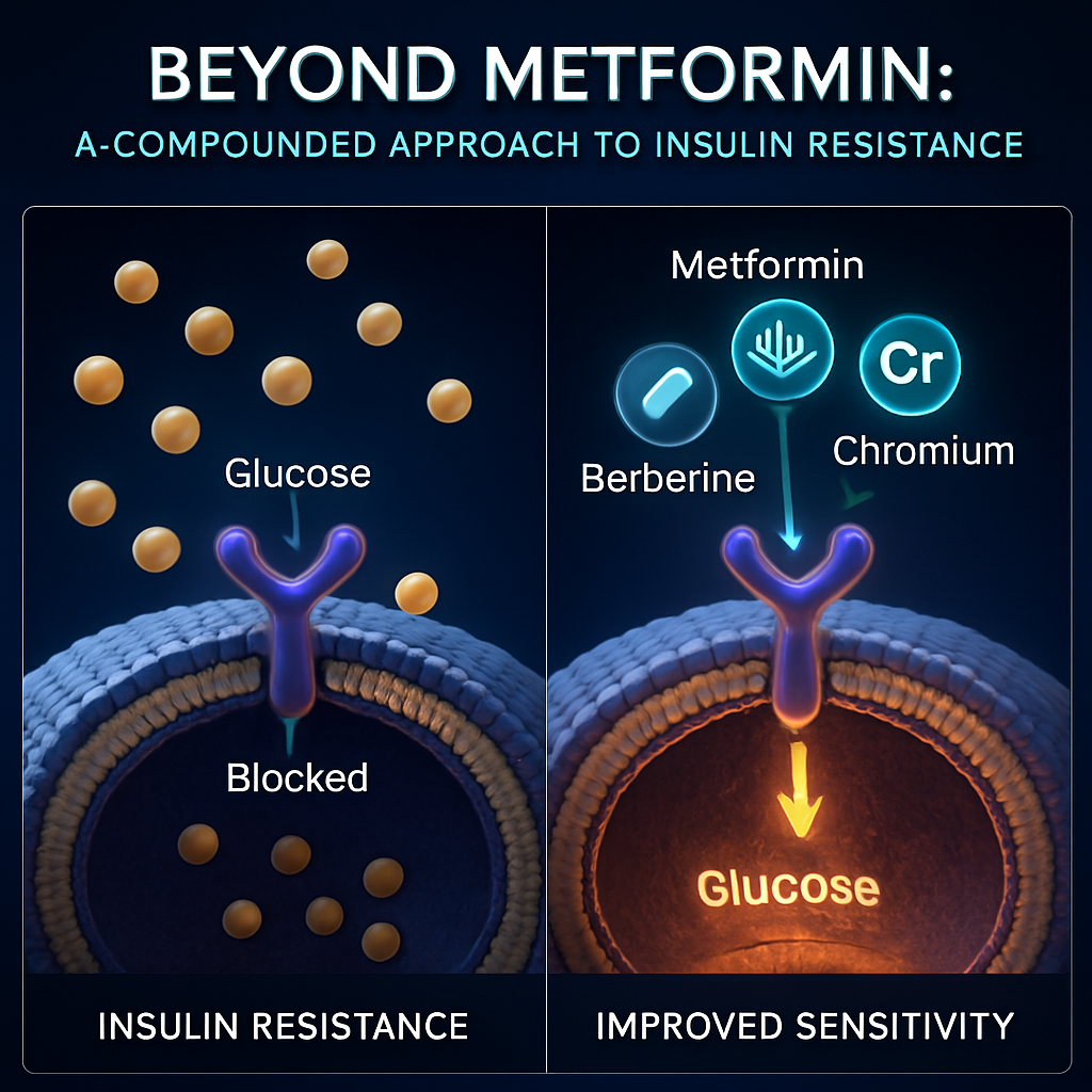 Beyond Metformin: How a Compounded Metformin-Berberine-Chromium Formula Tackles Insulin Resistance in PCOS & Pre-Diabetes