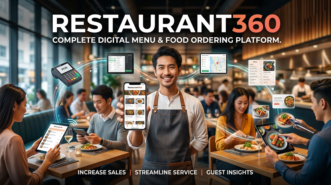Restaurant360 — Digital Menu & Food Ordering Platform cover image