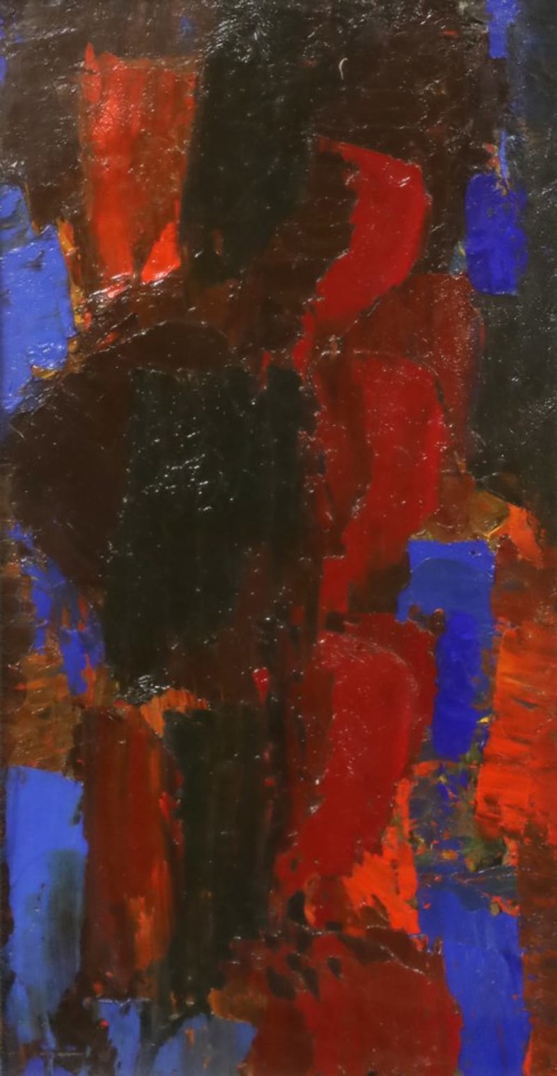 Alfredo Chighine — Forma verticale rosso bruno