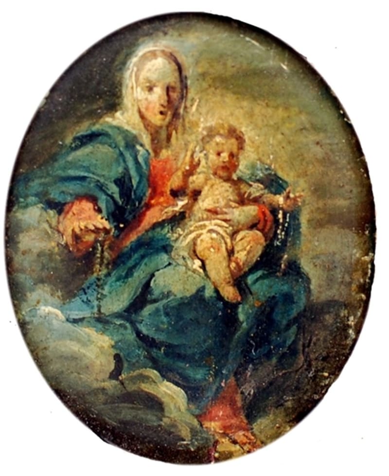 Scuola veneta del XVIII secolo — Madonna con Bambino