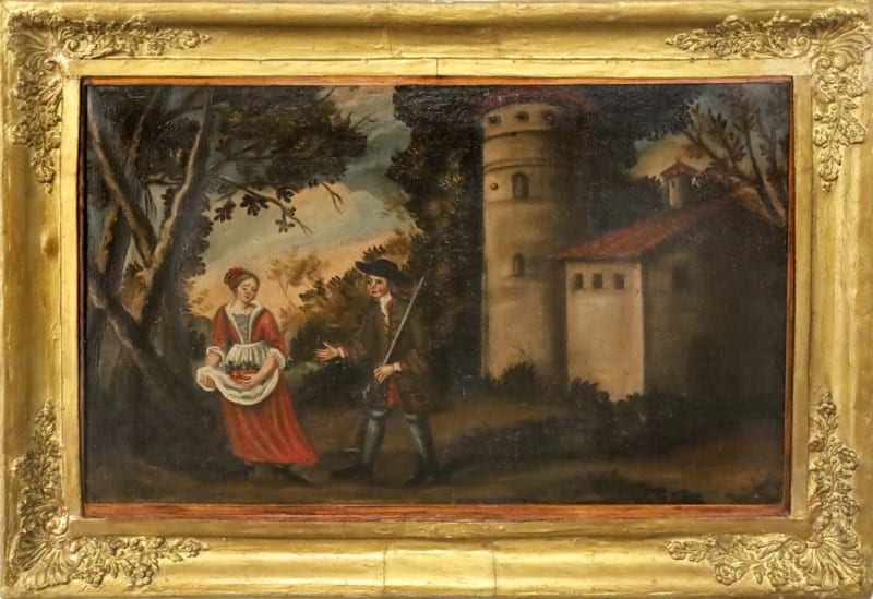 Veneta Scuola — Paesaggio con pastori