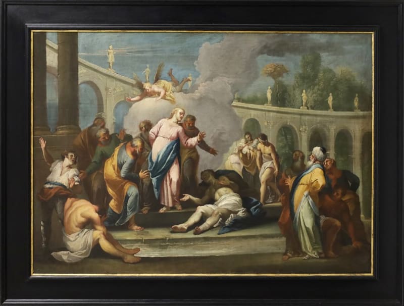 Alessandro Marchesini — Cristo a Gerusalemme guarisce un paralitico