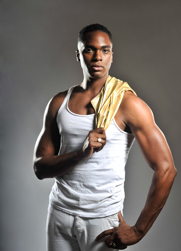 Fitness.  Model Kenneth Roebuck.  Makeup by Janet Jade.