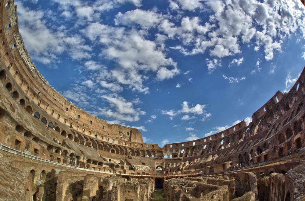 Colosseum.  Rome 2011.  Shot with fisheye lens.