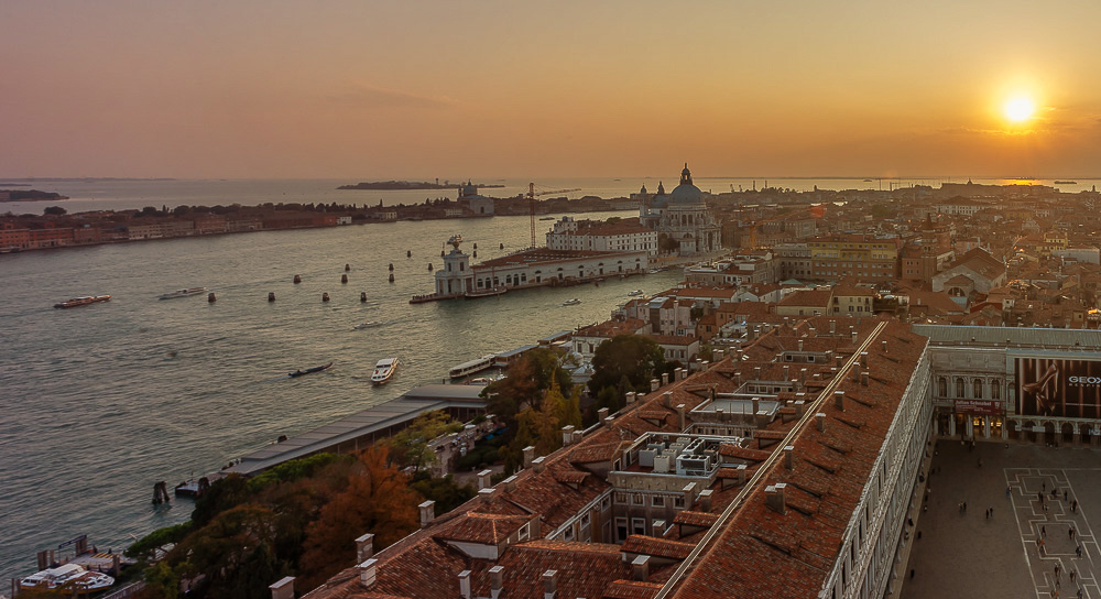Sunset view of Venice.  Italy 2011.