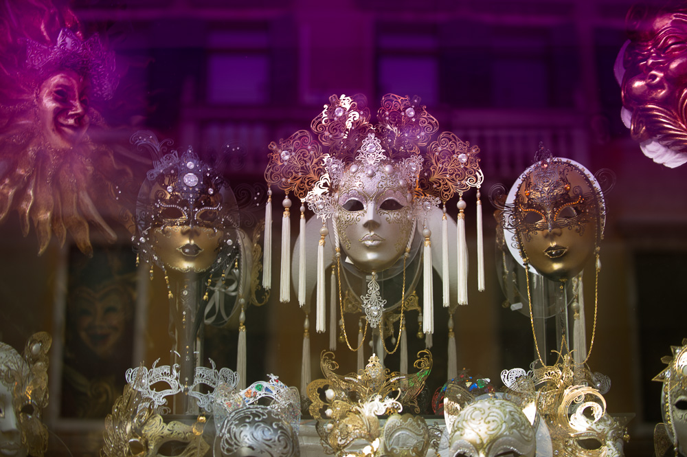 Masquerade Masks.  Venice, Italy 2011.