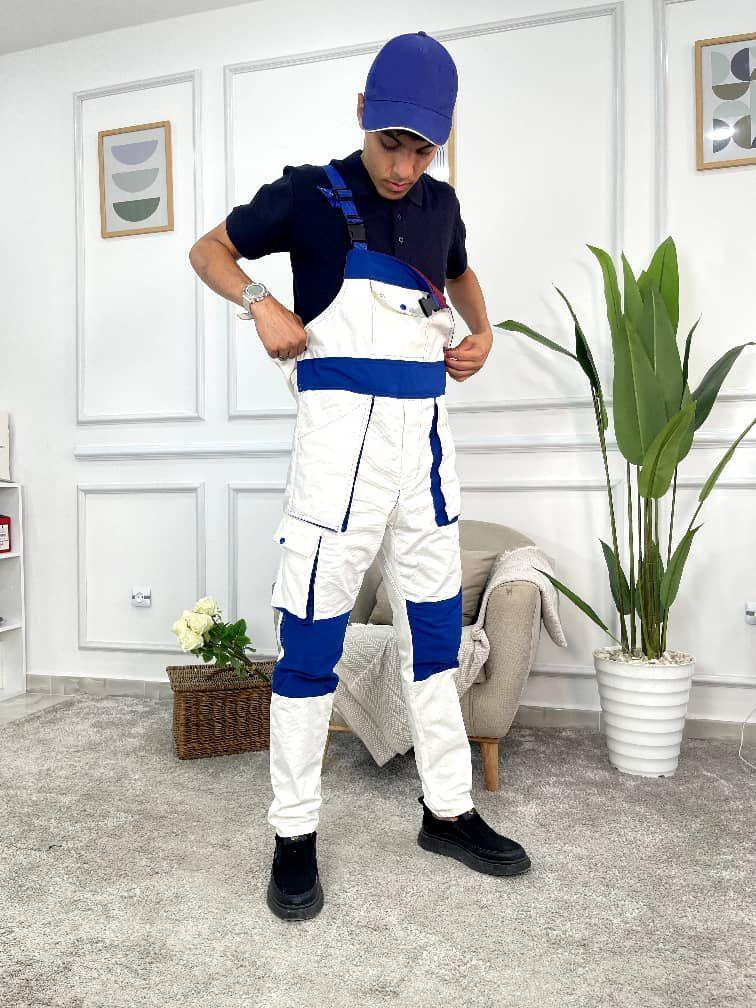 Salopette Blanche Blue