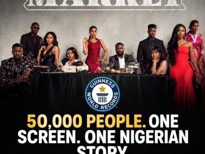 NOLLYWOOD MAKES HISTORY: BLACK MARKET SETS  NEW WORLD RECORD 