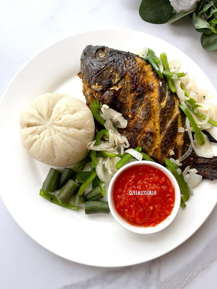 Banku And Tilapia Ghana’s Traditional Dish