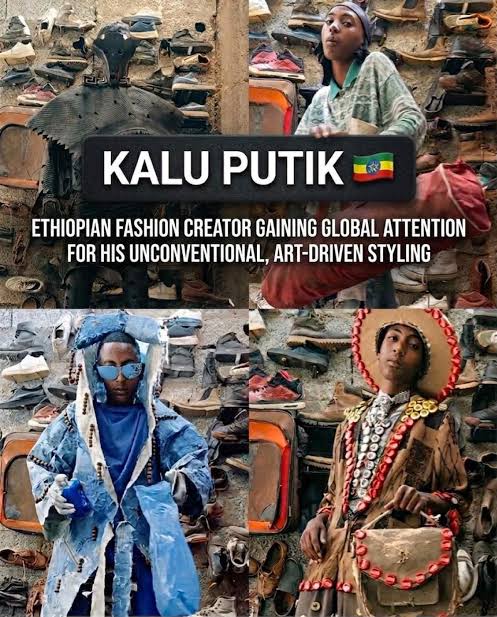 KALU PUTIK: THE ETHIOPIAN TEEN MAKING ROUNDS ON THE INTERNET FOR HIS UNCONVENTIONAL FASHION STYLE 