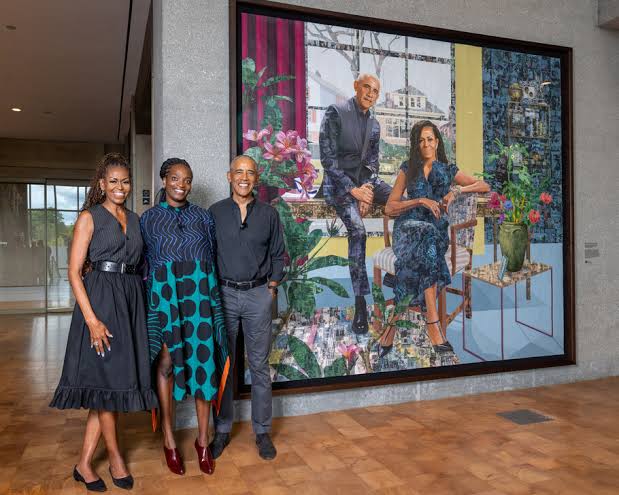 Nigerian-Born Artist Njideka Akunyili Crosby Paints Historic Official Portrait of Barack and Michelle Obama