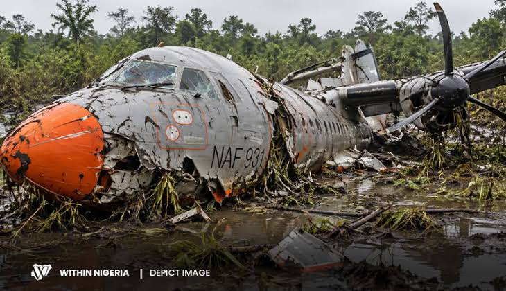 NAF Plane Crash: 25 Killed as Aircraft Goes Down in Ondo