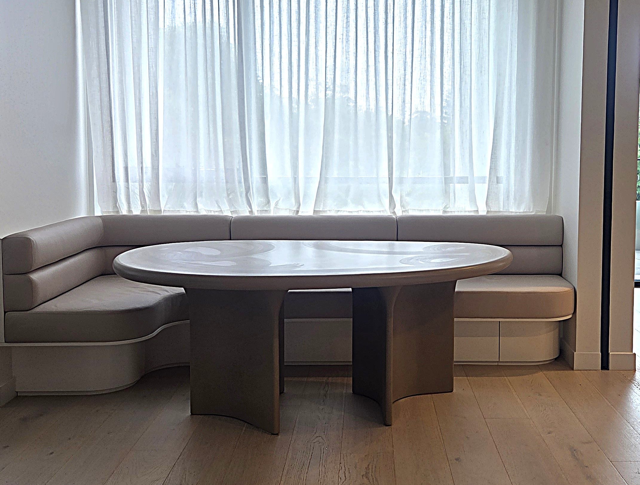 Completed dining space