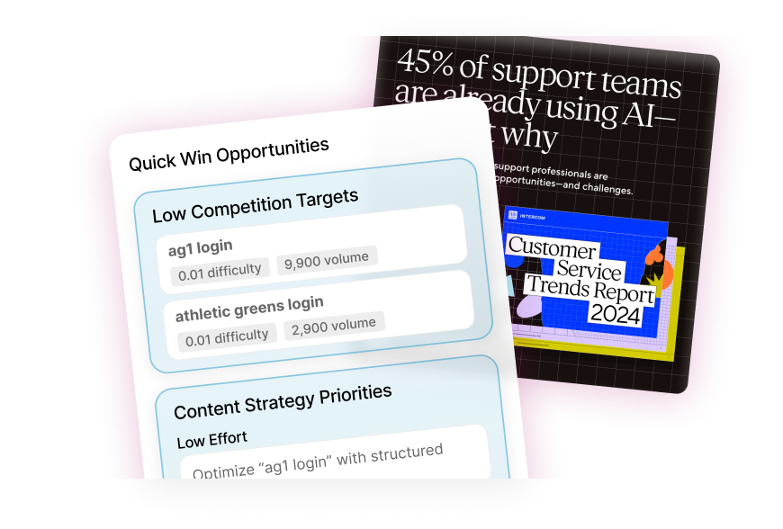 Get results on autopilot interface
