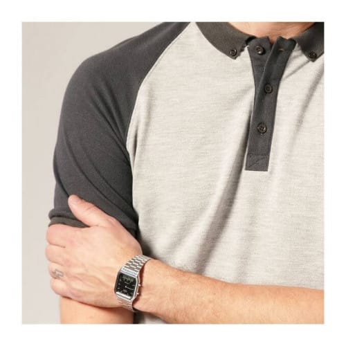 Casio – Classique duel time – Vintage collection en fond noir – Bracelet en acier inoxydable – AQ-230A-1DMQ Casio – Classique duel time – Vintage collection en fond noir – Bracelet en acier inoxydable – AQ-230A-1DMQ