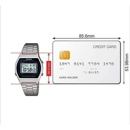 Casio – Vintage collection – Alarme multiple – Bracelet en acier inoxydable – B640WD-1AVDF Casio – Vintage collection – Alarme multiple – Bracelet en acier inoxydable – B640WD-1AVDF