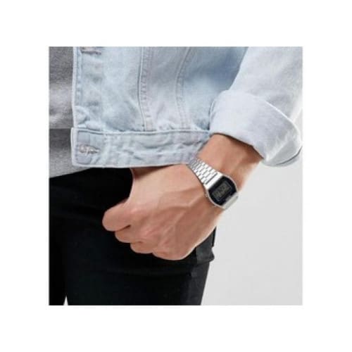Casio – Montre homme digitale en acier inoxydable – A159W-N1DF Casio – Montre homme digitale en acier inoxydable – A159W-N1DF