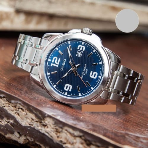 Casio – Montre homme argentée – Bracelet en acier inoxydable – MTP-1314D-2AVDF Casio – Montre homme argentée – Bracelet en acier inoxydable – MTP-1314D-2AVDF