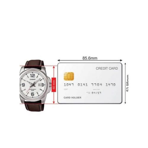 Casio – Montre homme – Bracelet cuir marron – Cadran blanc – MTP-1314L-7A Casio – Montre homme – Bracelet cuir marron – Cadran blanc – MTP-1314L-7A