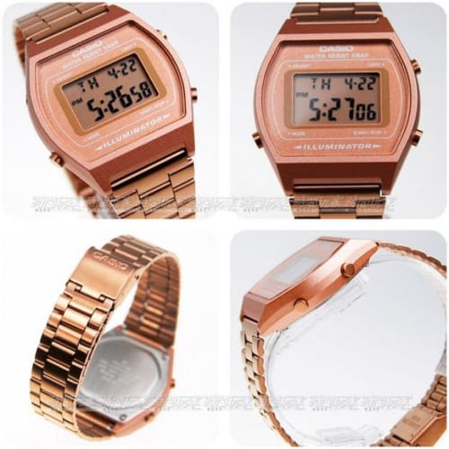 Casio – Bronze – Bracelet en acier inoxydable – Vintage Collection – Unisexe – B640WC-5ADF Casio – Bronze – Bracelet en acier inoxydable – Vintage Collection – Unisexe – B640WC-5ADF