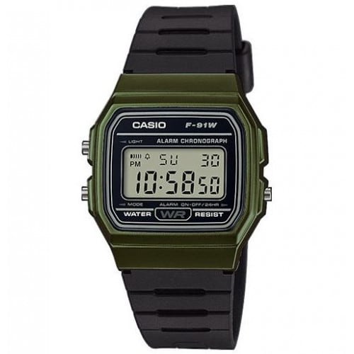 Casio – Montre Digital homme – bracelet caoutchouc noir – F-91WM-3ADF Casio – Montre Digital homme – bracelet caoutchouc noir – F-91WM-3ADF