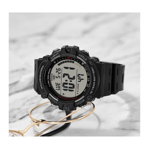 Casio – Digitale – 5 alarmes quotidiennes – Étanche à 100 mètres – AE-1500WH-1AVDF Casio – Digitale – 5 alarmes quotidiennes – Étanche à 100 mètres – AE-1500WH-1AVDF